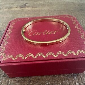 Cartier Gold Love Bracelet Iconic Screw Motif